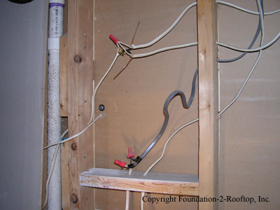 Scary DIY wiring in this homeowner's basement.